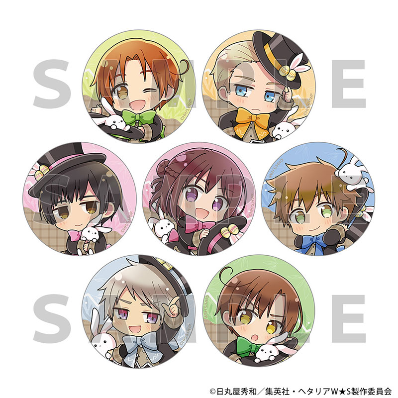 ヘタリア World★Stars トレーディング缶バッジ(イースター/ver.A) Image 2 | AniSmile