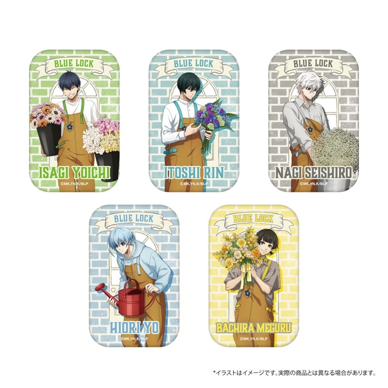 ブルーロック スクエア缶バッジ 潔 世一(お花屋さん) 画像 2 | AniSmile
