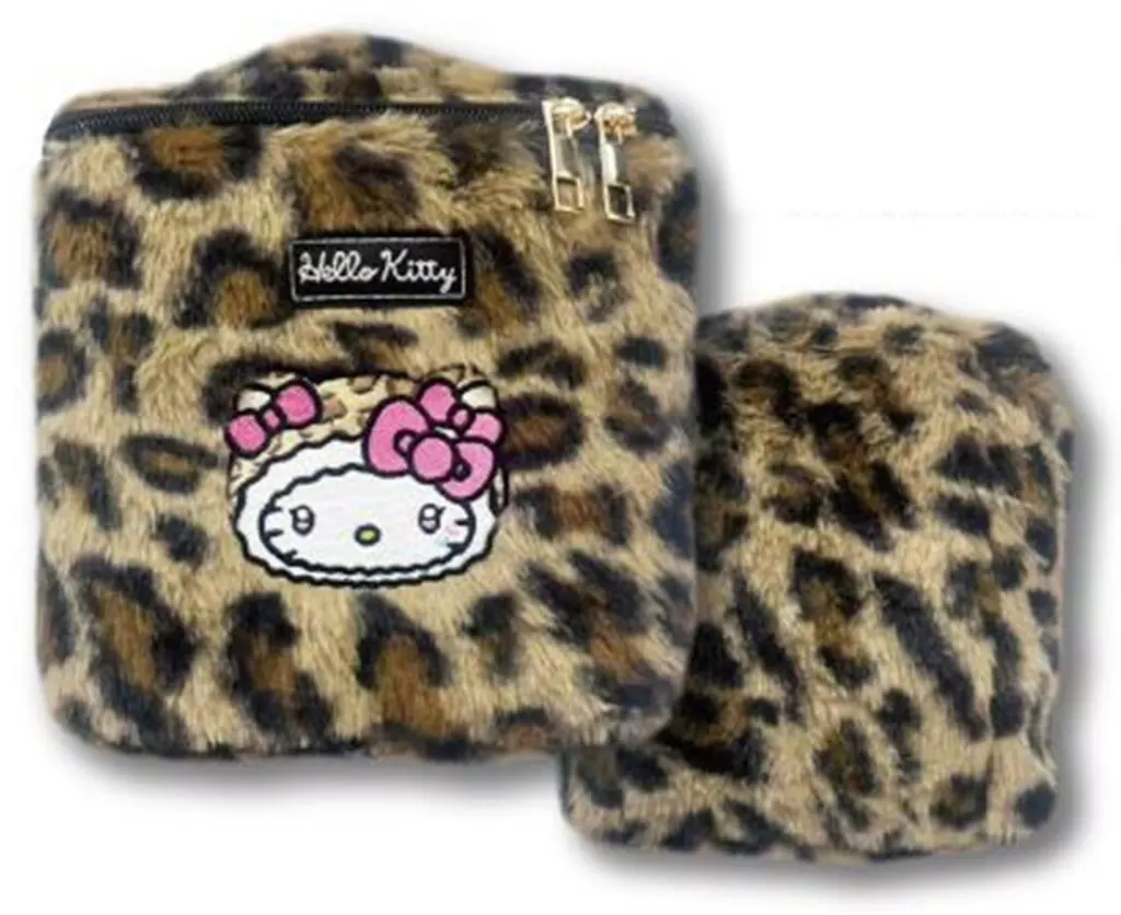 ミラー付きバニティポーチ ヒョウ柄 KT - 公式商品画像 | AniSmile
