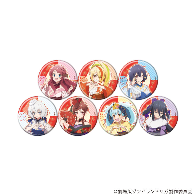 缶バッジ「劇場版『ゾンビランドサガ ゆめぎんがパラダイス』」01/和風ドレスver. ブラインド(全7種)(描き下ろしイラスト) - 公式商品画像 | AniSmile
