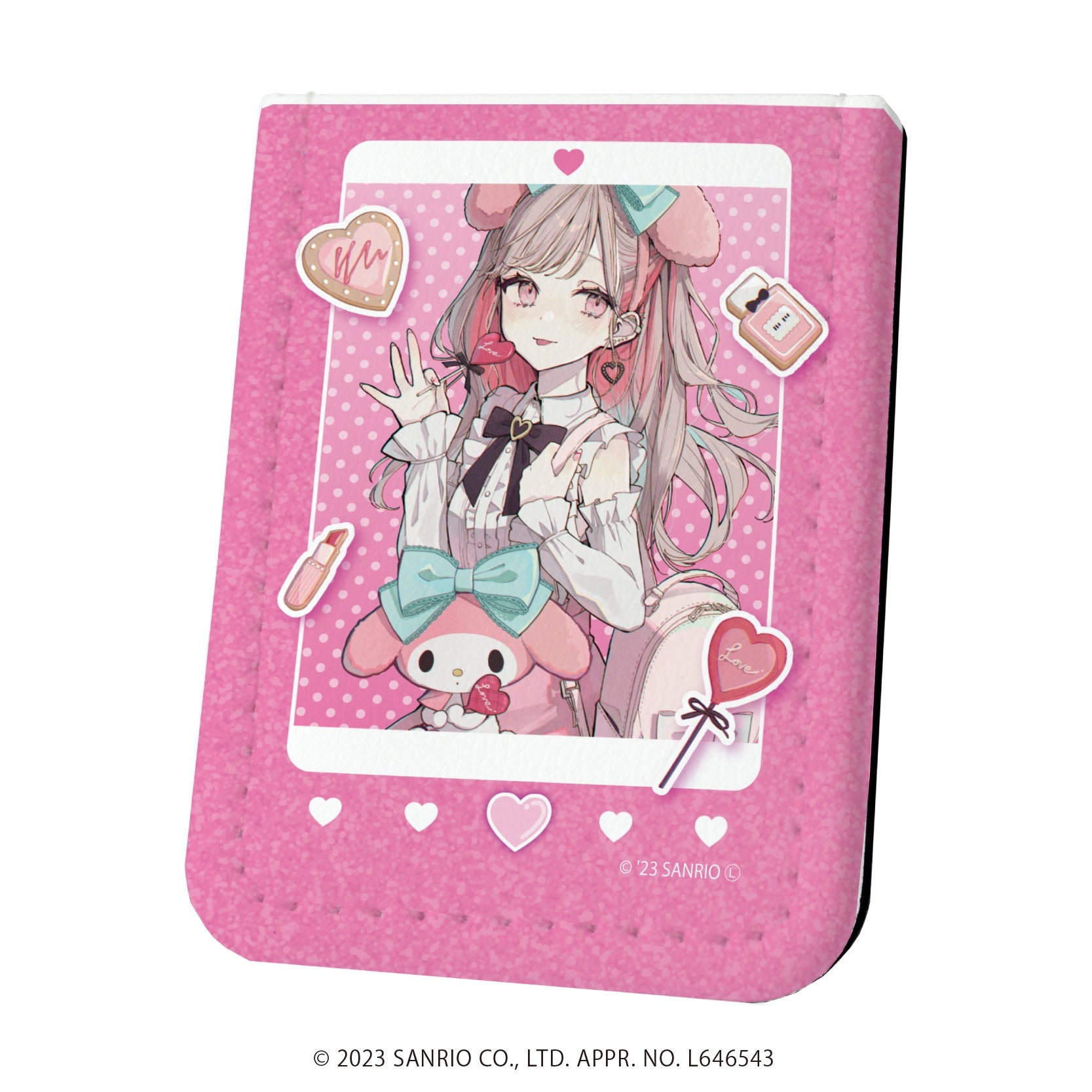 レザーフセンブック「赤倉×サンリオキャラクターズ」02/マイメロディ(描き下ろしイラスト) - official product image | AniSmile