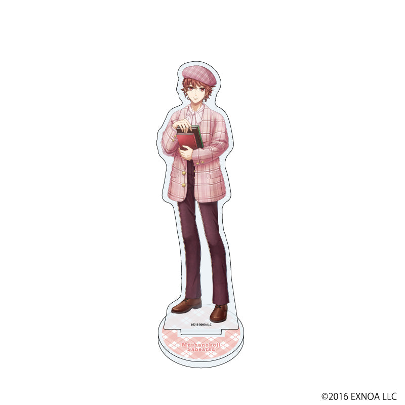 アクリルスタンド「文豪とアルケミスト」30/武者小路実篤 チェックver. (描き下ろしイラスト) - official product image | AniSmile