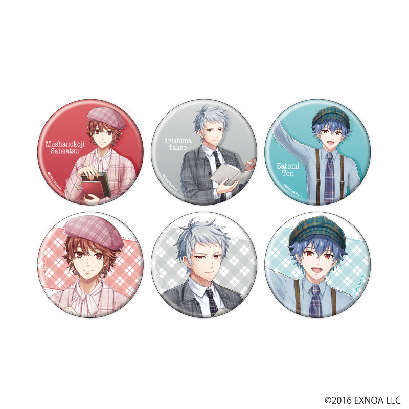 缶バッジ「文豪とアルケミスト」48/チェックver. ブラインド(全6種)(描き下ろしイラスト) - official product image | AniSmile
