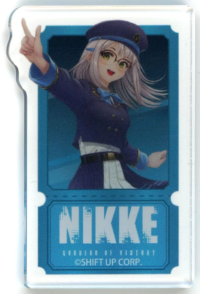 アクリルダイカットステッカー「勝利の女神:NIKKE」03/ネオン 駅員風衣装ver.(描き起こしイラスト) - 公式商品画像 | AniSmile