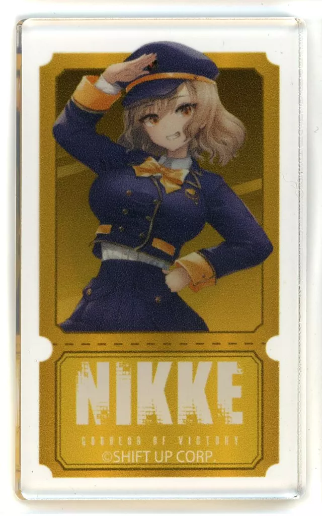 アクリルダイカットステッカー「勝利の女神:NIKKE」02/アニス 駅員風衣装ver.(描き起こしイラスト) - AniSmile