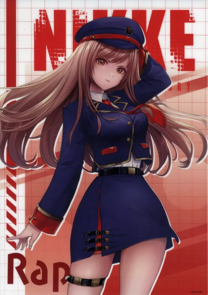 A3クリアポスター「勝利の女神:NIKKE」01/ラピ 駅員風衣装ver.(描き起こしイラスト) - AniSmile