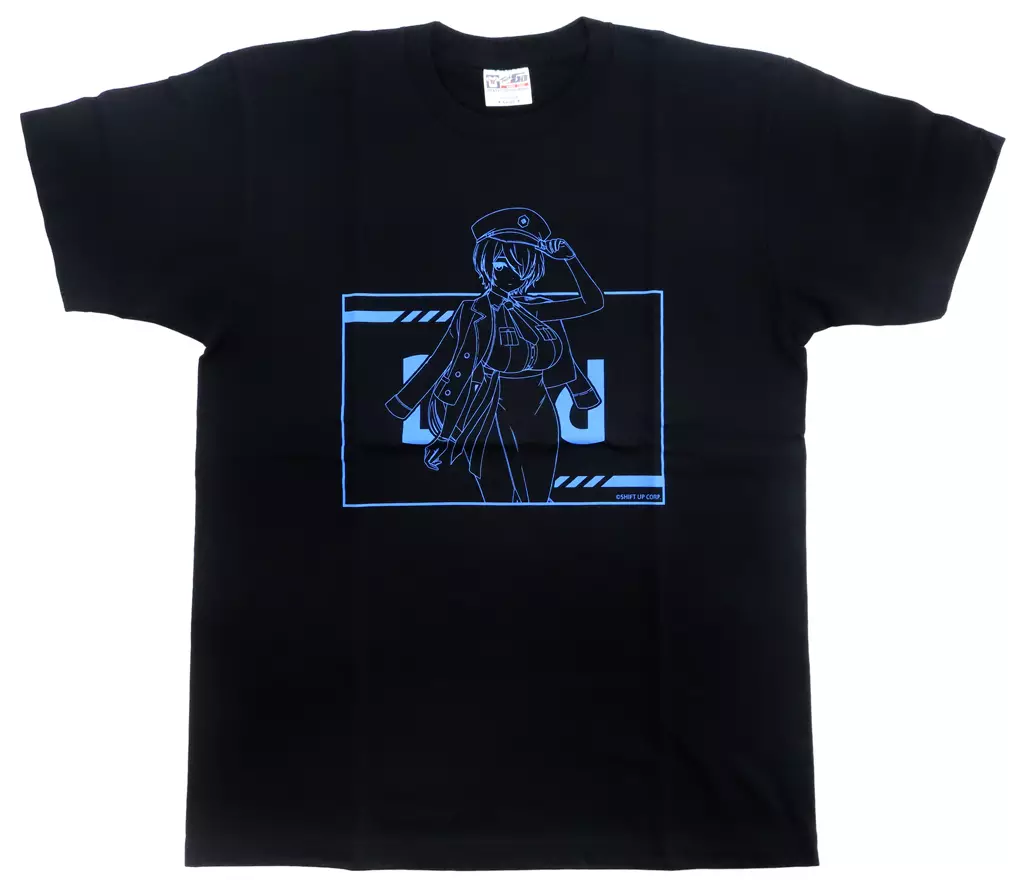 Tシャツ「勝利の女神:NIKKE」05/ブリッド 駅員風衣装ver.(描き起こしイラスト)Lサイズ - AniSmile