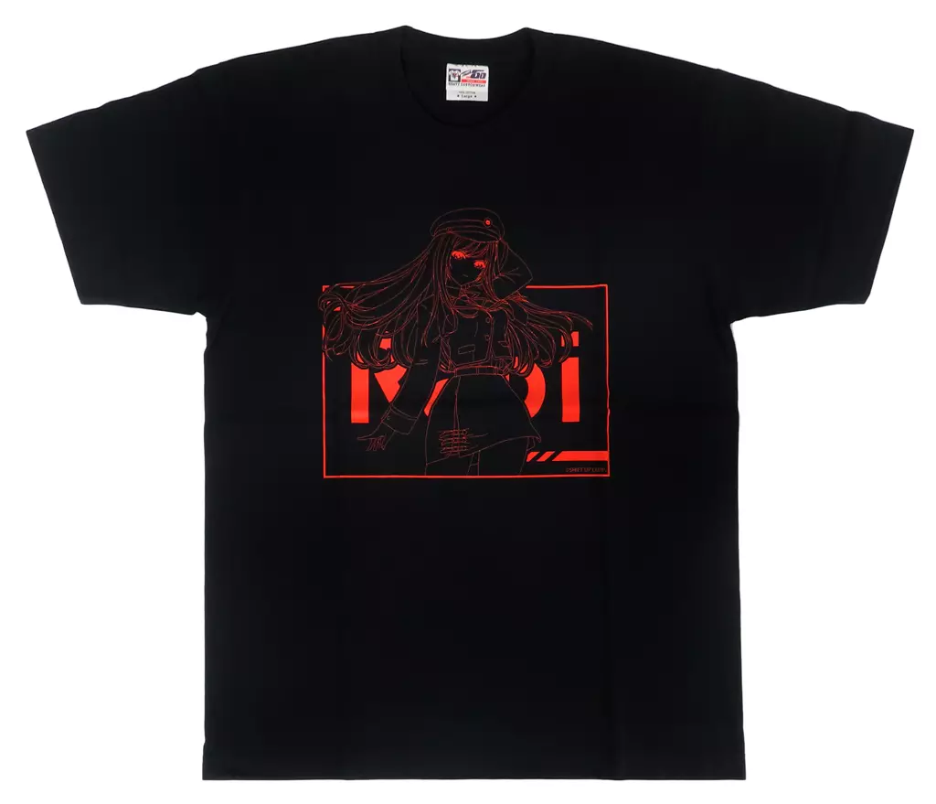 Tシャツ「勝利の女神:NIKKE」01/ラピ 駅員風衣装ver.(描き起こしイラスト)Lサイズ - AniSmile