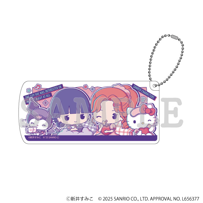 スライド式小物ケース「気になってる人が男じゃなかった×サンリオキャラクターズ」02/B(ミニキャライラスト) - 官方商品图片 | AniSmile