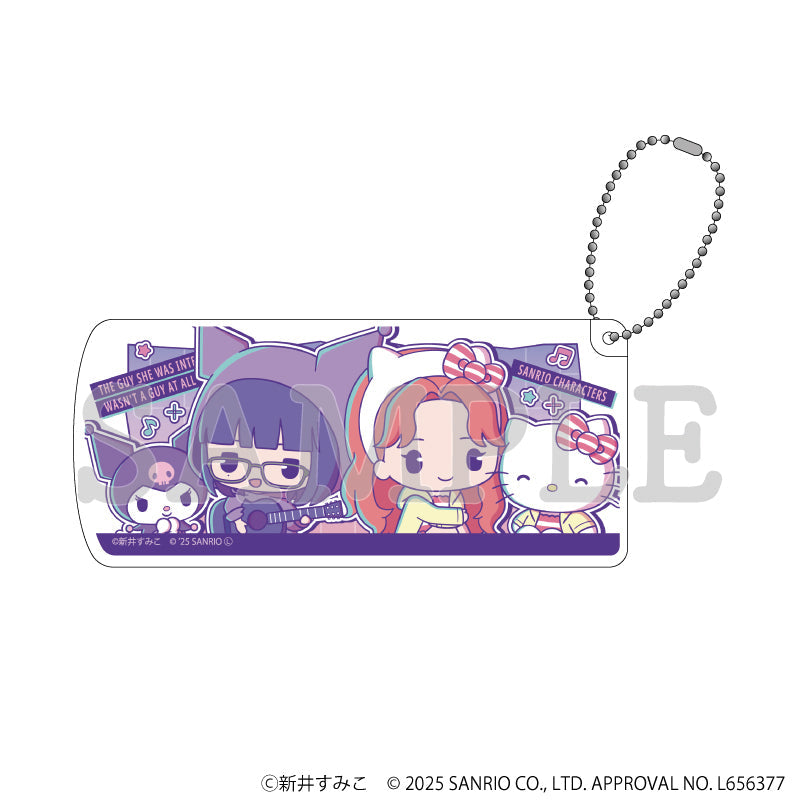 スライド式小物ケース「気になってる人が男じゃなかった×サンリオキャラクターズ」01/A(ミニキャライラスト) - official product image | AniSmile