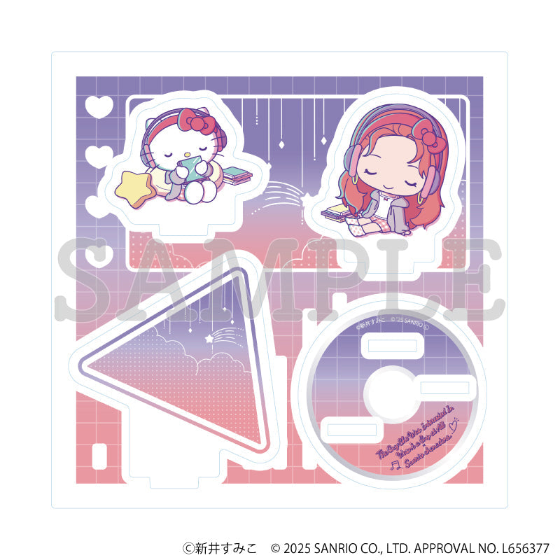 アクリルスタンドプレート「気になってる人が男じゃなかった×サンリオキャラクターズ」06/大沢あや×ハローキティ C(ミニキャライラスト) - 公式商品画像 | AniSmile