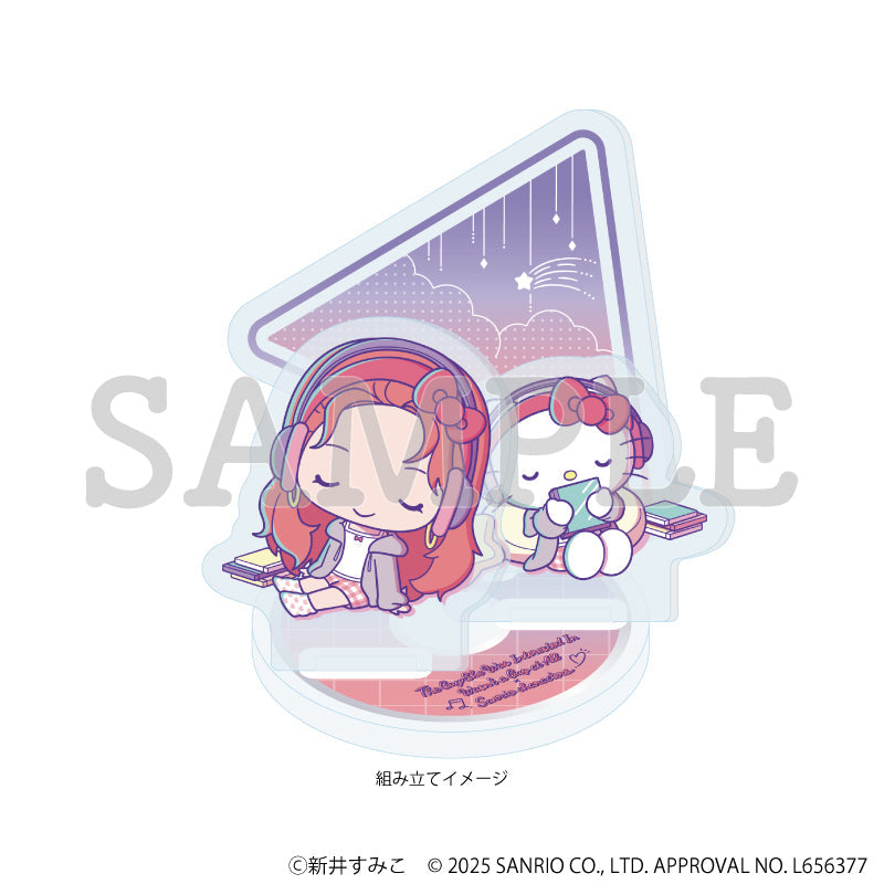 アクリルスタンドプレート「気になってる人が男じゃなかった×サンリオキャラクターズ」06/大沢あや×ハローキティ C(ミニキャライラスト) 画像 2 | AniSmile