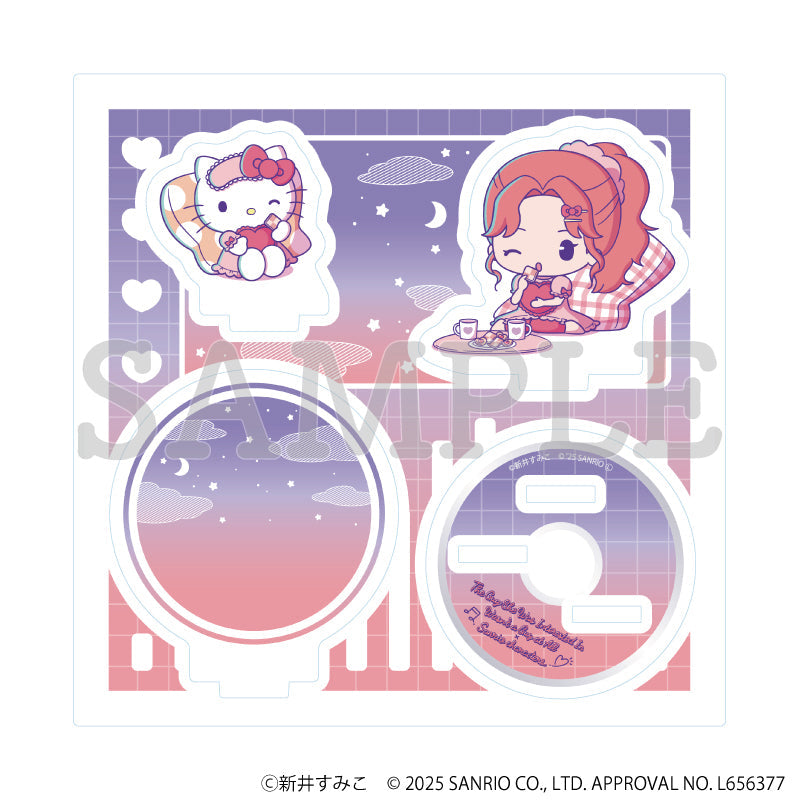 アクリルスタンドプレート「気になってる人が男じゃなかった×サンリオキャラクターズ」04/大沢あや×ハローキティ B(ミニキャライラスト) - 公式商品画像 | AniSmile
