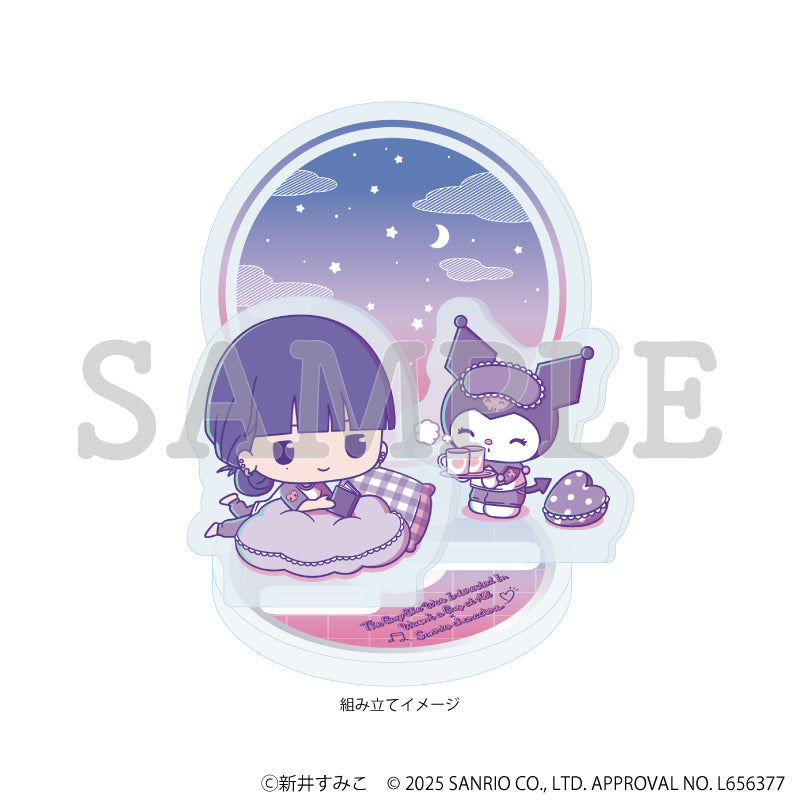 アクリルスタンドプレート「気になってる人が男じゃなかった×サンリオキャラクターズ」03/古賀みつき×クロミ B(ミニキャライラスト) 画像 2 | AniSmile