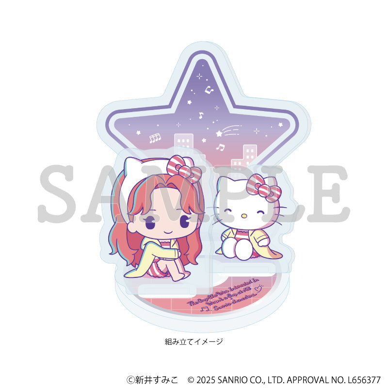 アクリルスタンドプレート「気になってる人が男じゃなかった×サンリオキャラクターズ」02/大沢あや×ハローキティ A(ミニキャライラスト) 画像 2 | AniSmile