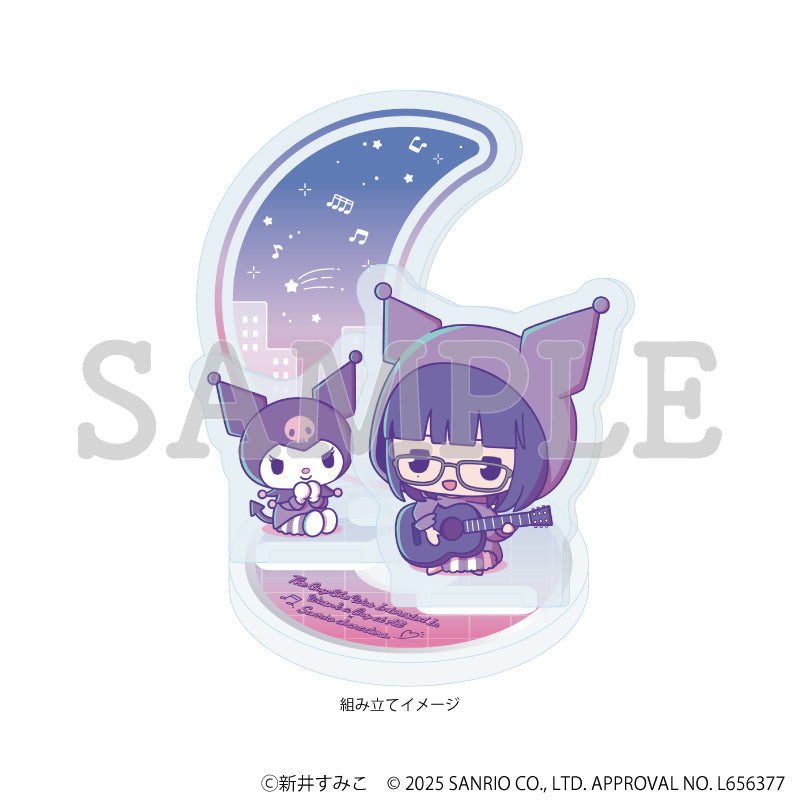 アクリルスタンドプレート「気になってる人が男じゃなかった×サンリオキャラクターズ」01/古賀みつき×クロミ A(ミニキャライラスト) Image 2 | AniSmile