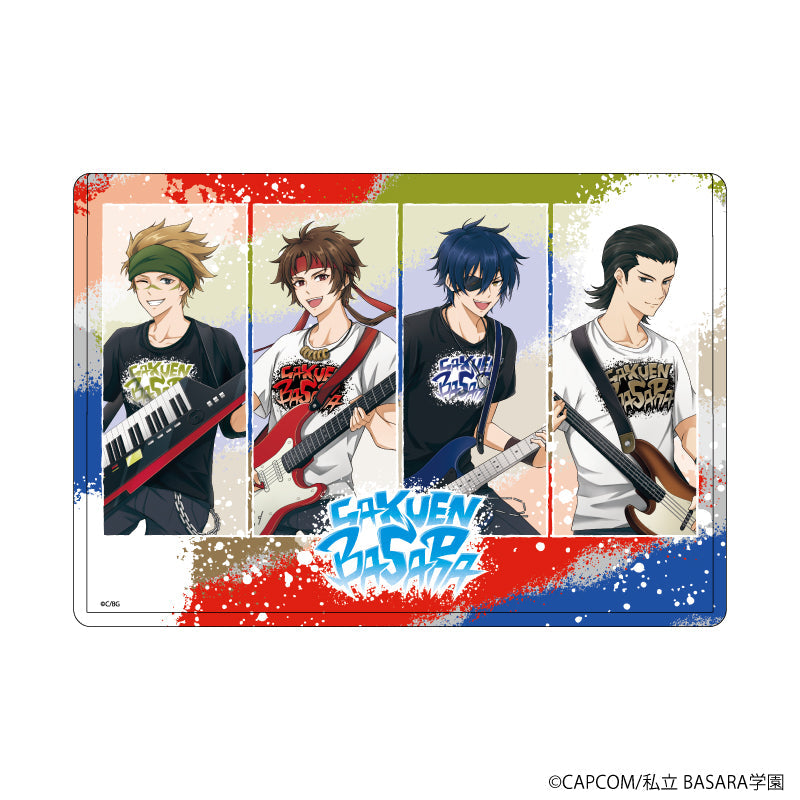 キャラクリアケース「学園BASARA」08/伊達政宗&真田幸村&片倉小十郎&猿飛佐助 学園祭バンドver.(描き起こしイラスト) - AniSmile