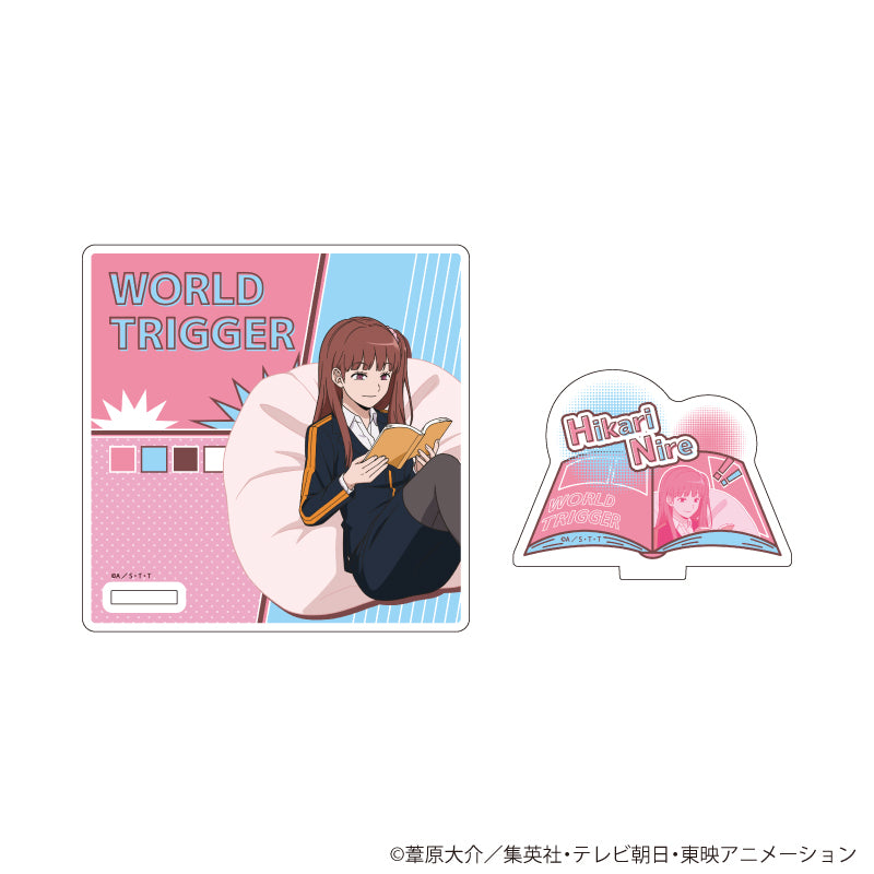 アクリルコースタースタンド「ワールドトリガー」03/仁礼光 読書ver.(描き下ろしイラスト) - 公式商品画像 | AniSmile
