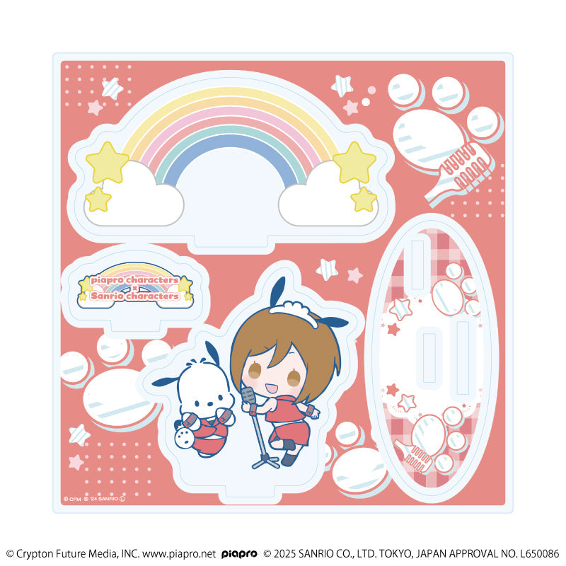 アクリルスタンドプレート「ピアプロキャラクターズ×サンリオキャラクターズ」11/MEIKO×ポチャッコ(コラボイラスト) - 公式商品画像 | AniSmile