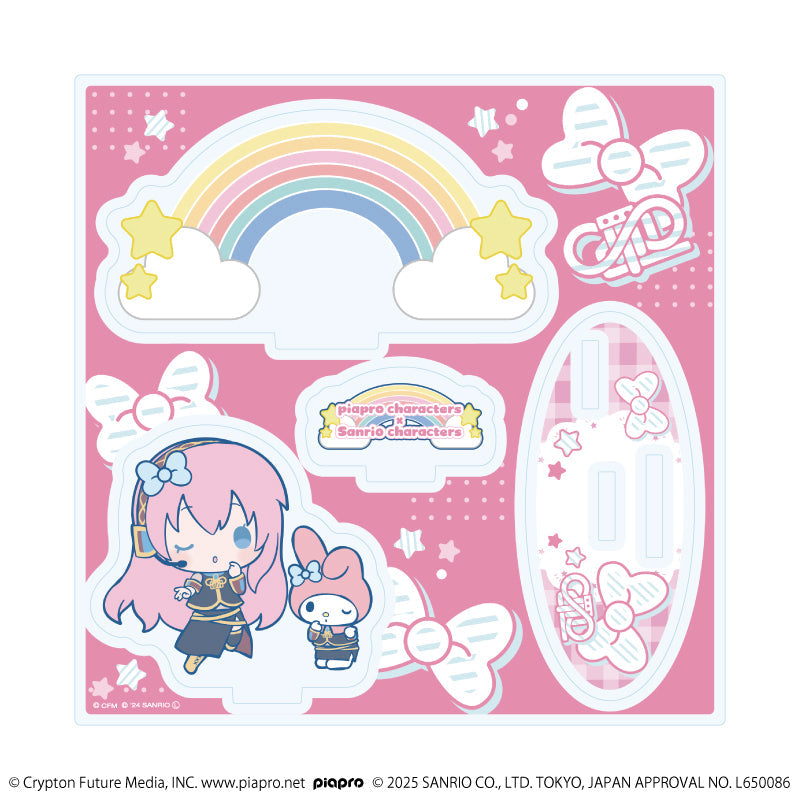 アクリルスタンドプレート「ピアプロキャラクターズ×サンリオキャラクターズ」10/巡音ルカ×マイメロディ(コラボイラスト) - 公式商品画像 | AniSmile