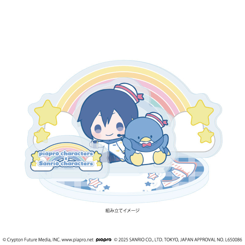 アクリルスタンドプレート「ピアプロキャラクターズ×サンリオキャラクターズ」06/KAITO×タキシードサム(コラボイラスト) 画像 2 | AniSmile