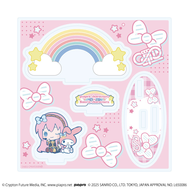 アクリルスタンドプレート「ピアプロキャラクターズ×サンリオキャラクターズ」04/巡音ルカ×マイメロディ(コラボイラスト) - 公式商品画像 | AniSmile
