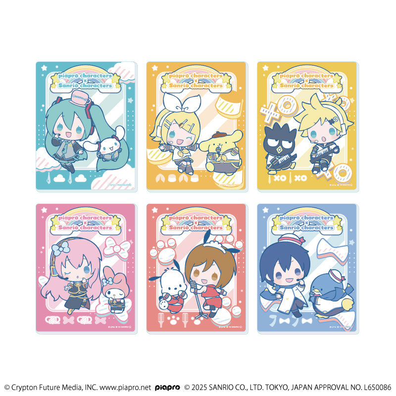 アクリルカード「ピアプロキャラクターズ×サンリオキャラクターズ」02/ブラインド(全6種)(コラボイラスト) - 官方商品图片 | AniSmile