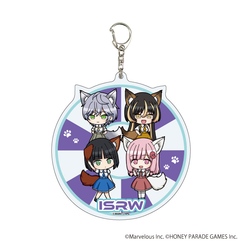 デカアクリルキーホルダー「ドルフィンウェーブ」12/ISRW ケモミミver.(ミニキャライラスト) - AniSmile