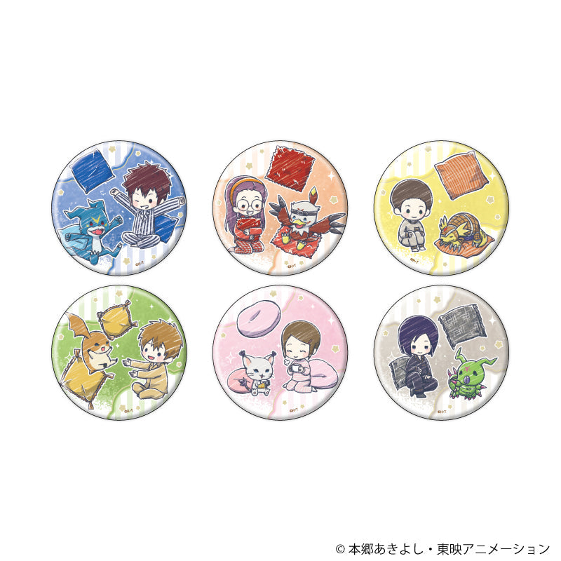 缶バッジ「デジモンアドベンチャー02」11/パジャマパーティーver. ブラインド(全6種)(グラフアートイラスト) - AniSmile