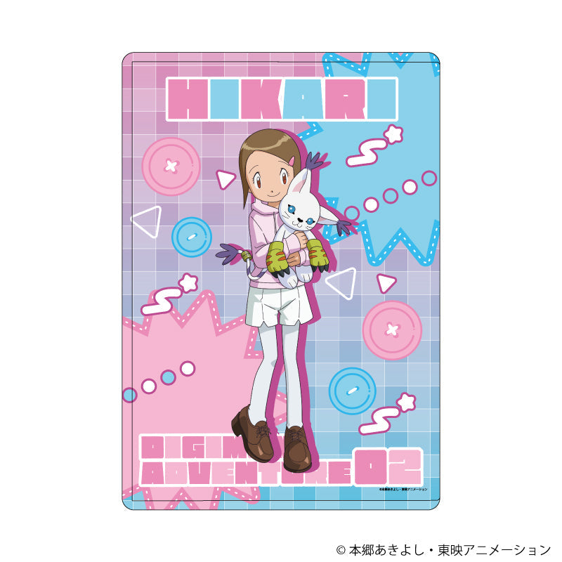 キャラクリアケース「デジモンアドベンチャー02」11/八神ヒカリ&テイルモン ぬいぐるみver.(描き下ろしイラスト) - AniSmile