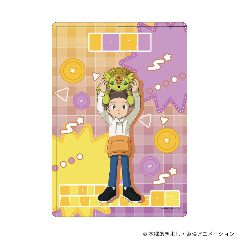 キャラクリアケース「デジモンアドベンチャー02」09/火田伊織&アルマジモン ぬいぐるみver.(描き下ろしイラスト) - AniSmile
