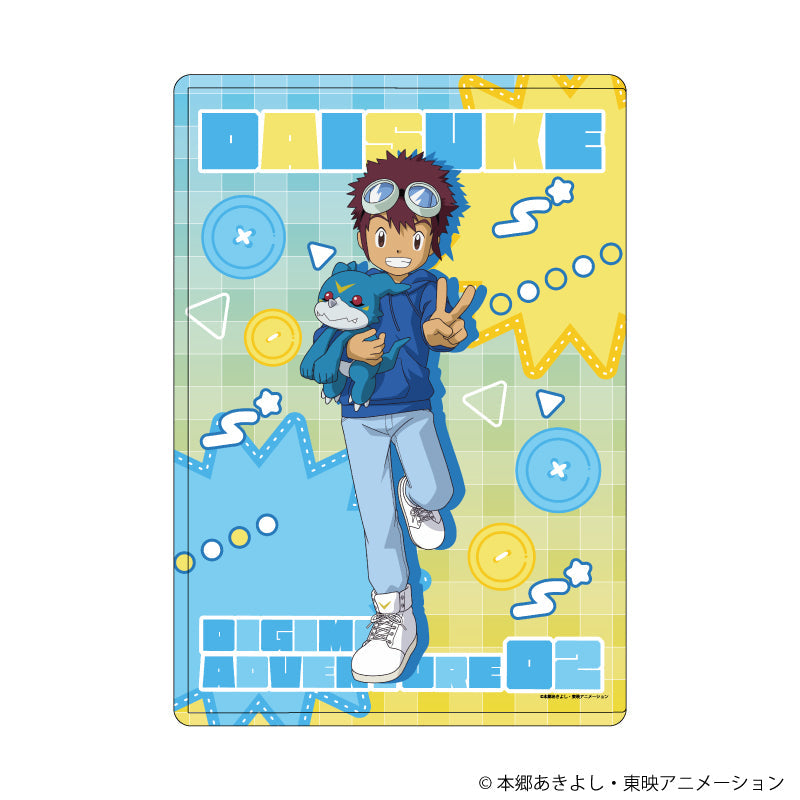 キャラクリアケース「デジモンアドベンチャー02」07/本宮大輔&ブイモン ぬいぐるみver.(描き下ろしイラスト) - AniSmile