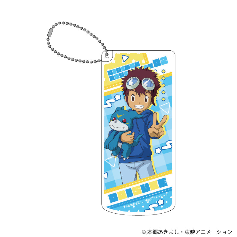 スライド式小物ケース「デジモンアドベンチャー02」14/本宮大輔&ブイモン ぬいぐるみver.(描き下ろしイラスト) - AniSmile