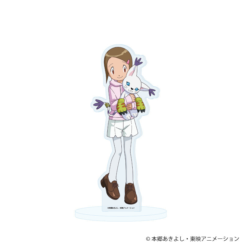 アクリルスタンド「デジモンアドベンチャー02」31/八神ヒカリ&テイルモン ぬいぐるみver.(描き下ろしイラスト) - AniSmile