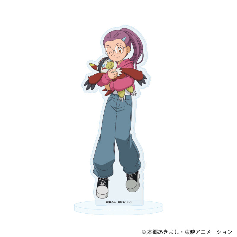 アクリルスタンド「デジモンアドベンチャー02」28/井ノ上京&ホークモン ぬいぐるみver.(描き下ろしイラスト) - AniSmile