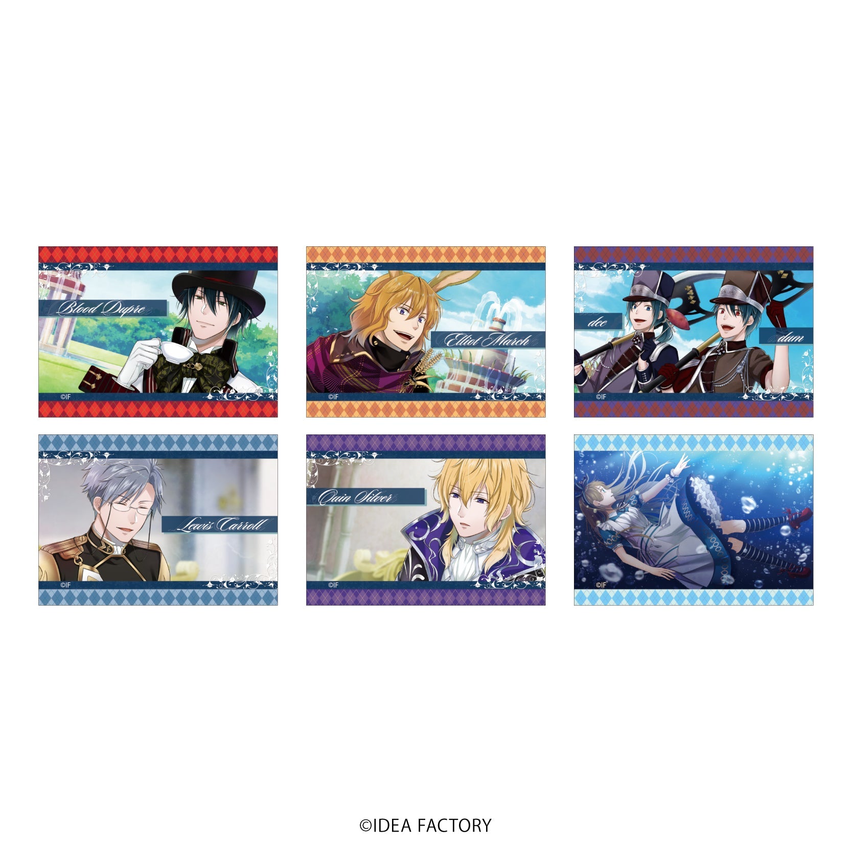 キャンバスボードミニ「スペードの国のアリス」02/ブラインド(全6種)(場面写イラスト) - AniSmile