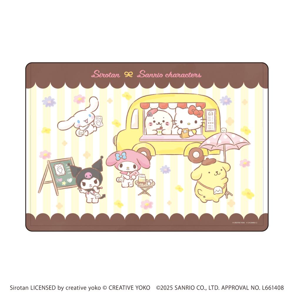 キャラクリアケース「しろたん×サンリオキャラクターズ」01/カフェデザイン(コラボイラスト) - 公式商品画像 | AniSmile