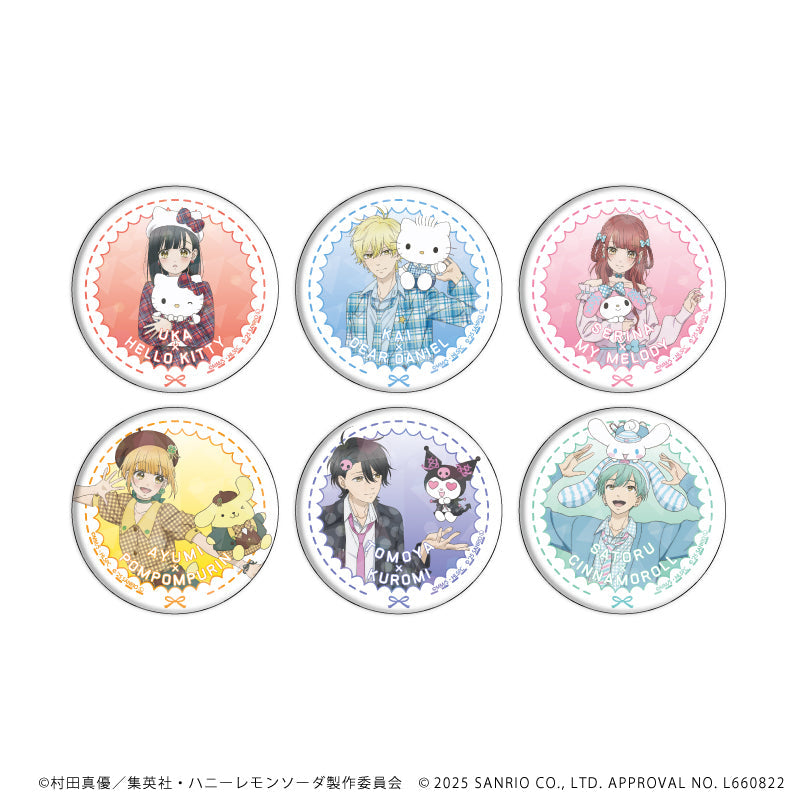 缶バッジ「TVアニメ『ハニーレモンソーダ』×サンリオキャラクターズ」01/ブラインド(全6種)(ミニキャライラスト) 图片 2 | AniSmile