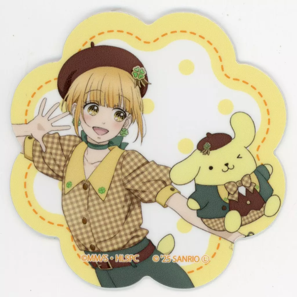 ダイカットステッカー「TVアニメ『ハニーレモンソーダ』×サンリオキャラクターズ」04/遠藤あゆみ×ポムポムプリン(等身イラスト) - 公式商品画像 | AniSmile