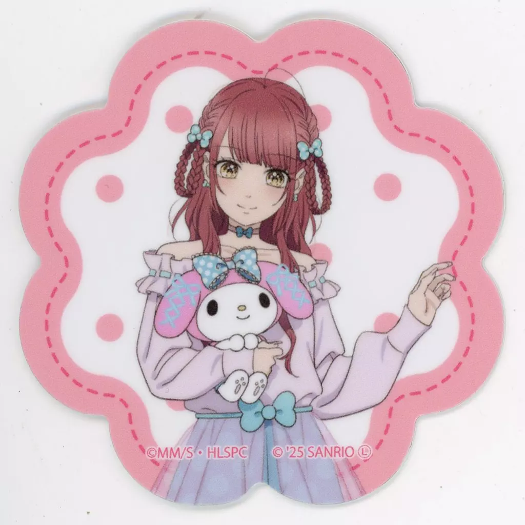 ダイカットステッカー「TVアニメ『ハニーレモンソーダ』×サンリオキャラクターズ」03/菅野芹奈×マイメロディ(等身イラスト) - 公式商品画像 | AniSmile