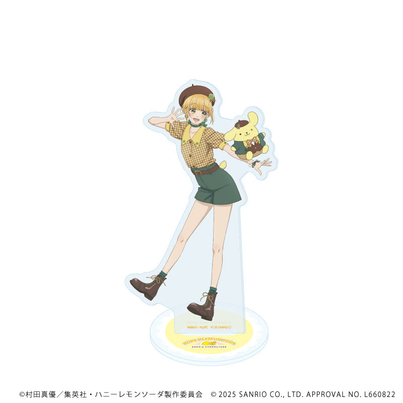 アクリルスタンド「TVアニメ『ハニーレモンソーダ』×サンリオキャラクターズ」04/遠藤あゆみ×ポムポムプリン(等身イラスト) - 公式商品画像 | AniSmile