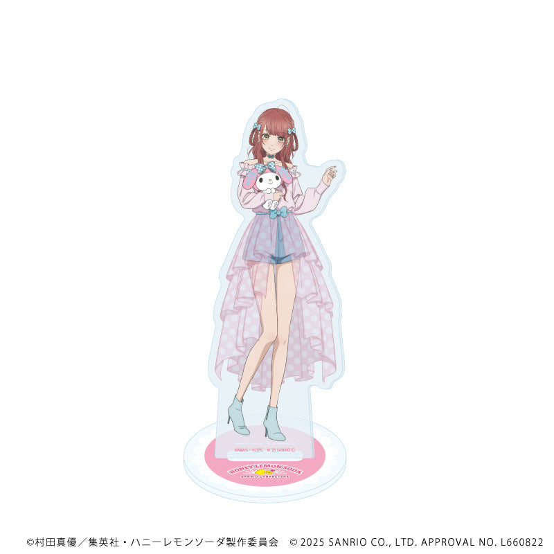 アクリルスタンド「TVアニメ『ハニーレモンソーダ』×サンリオキャラクターズ」03/菅野芹奈×マイメロディ(等身イラスト) - 公式商品画像 | AniSmile