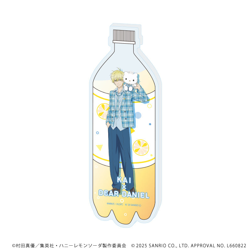 コレクションボトル「TVアニメ『ハニーレモンソーダ』×サンリオキャラクターズ」02/三浦 界×ディアダニエル(等身イラスト) - 公式商品画像 | AniSmile