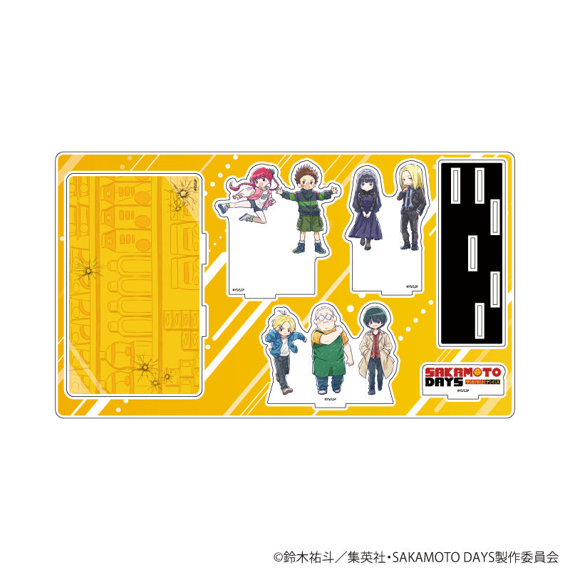 プレミアム アクリルジオラマプレート「SAKAMOTO DAYS」02/日常ver. 集合デザイン(グラフアートイラスト) - AniSmile