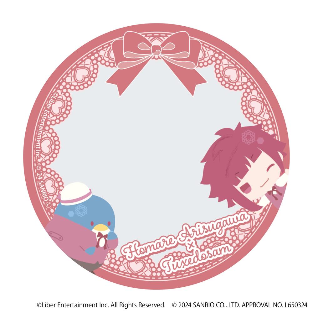 57mm缶デコカバー「A3!×Sanrio characters」22/有栖川 誉×タキシードサム(ミニキャライラスト) - 公式商品画像 | AniSmile