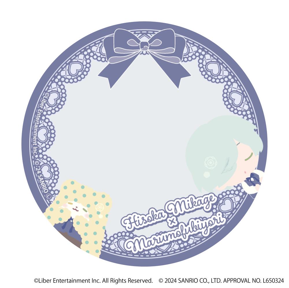 57mm缶デコカバー「A3!×Sanrio characters」21/御影 密×まるもふびより(ミニキャライラスト) - 公式商品画像 | AniSmile