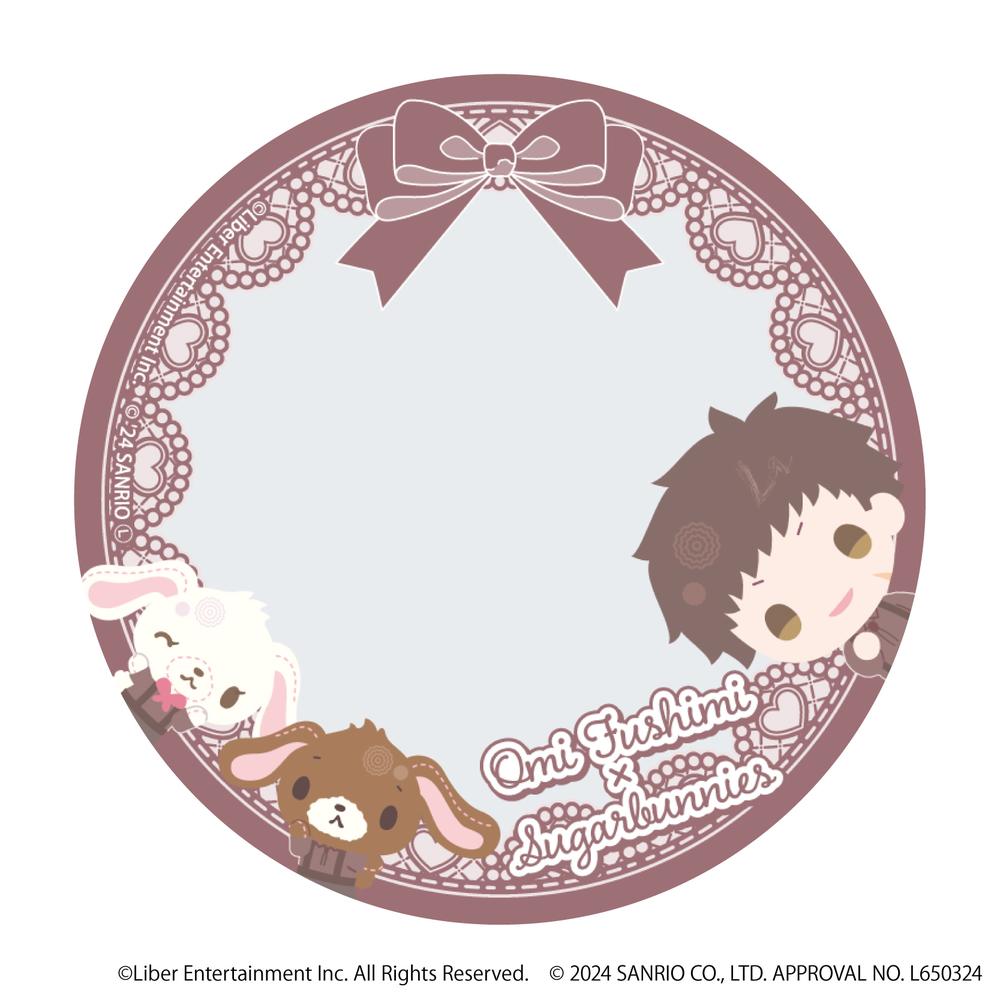 57mm缶デコカバー「A3!×Sanrio characters」16/伏見 臣×シュガーバニーズ(ミニキャライラスト) - 公式商品画像 | AniSmile
