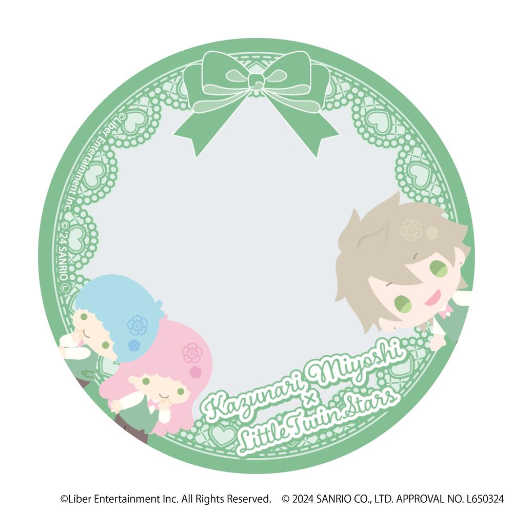 57mm缶デコカバー「A3!×Sanrio characters」11/三好 一成×リトルツインスターズ(ミニキャライラスト) - 公式商品画像 | AniSmile