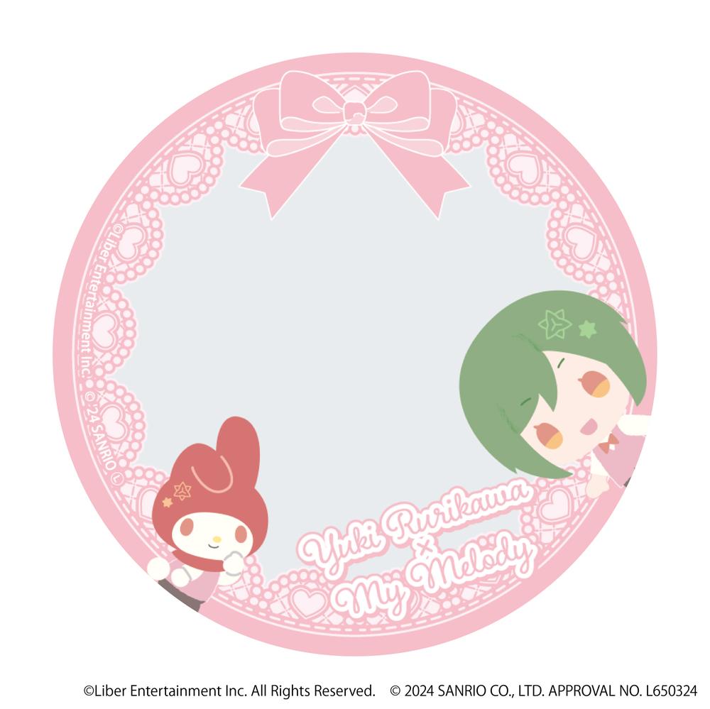 57mm缶デコカバー「A3!×Sanrio characters」08/瑠璃川 幸×マイメロディ(ミニキャライラスト) - 公式商品画像 | AniSmile