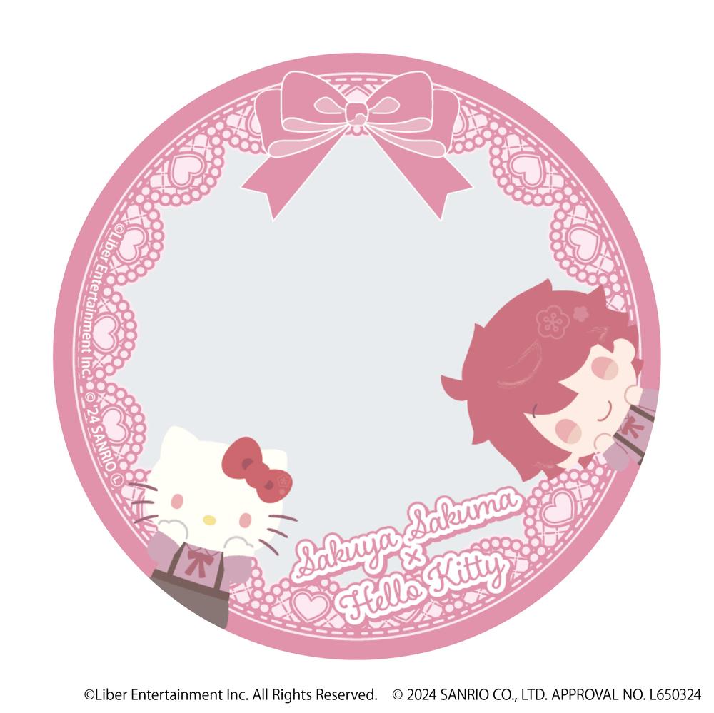 57mm缶デコカバー「A3!×Sanrio characters」01/佐久間 咲也×ハローキティ(ミニキャライラスト) - 公式商品画像 | AniSmile